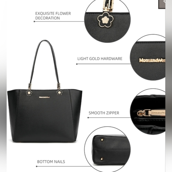 Montana West Clover Concho Tote Bag - Picture 4 of 10